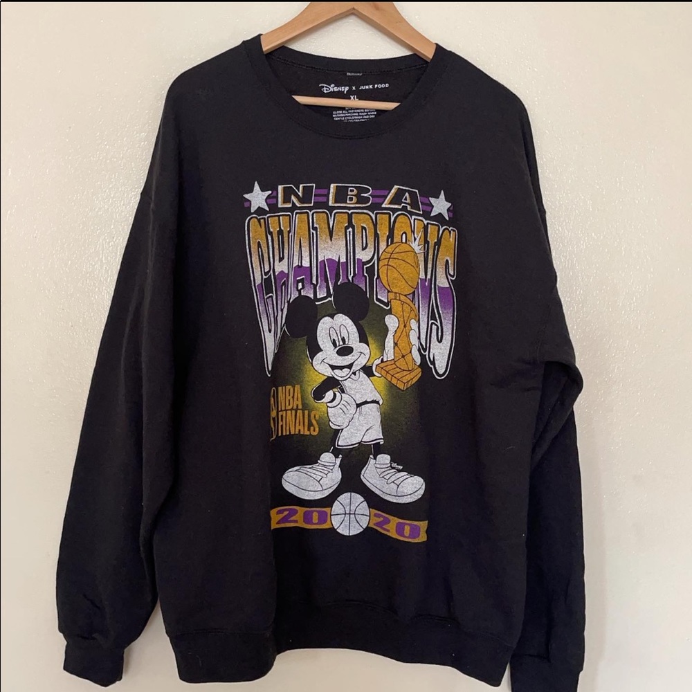 Disney x Junk Food NBA Champions Crewneck